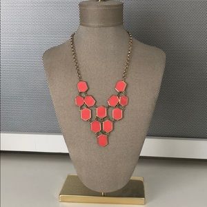 Coral statement necklace